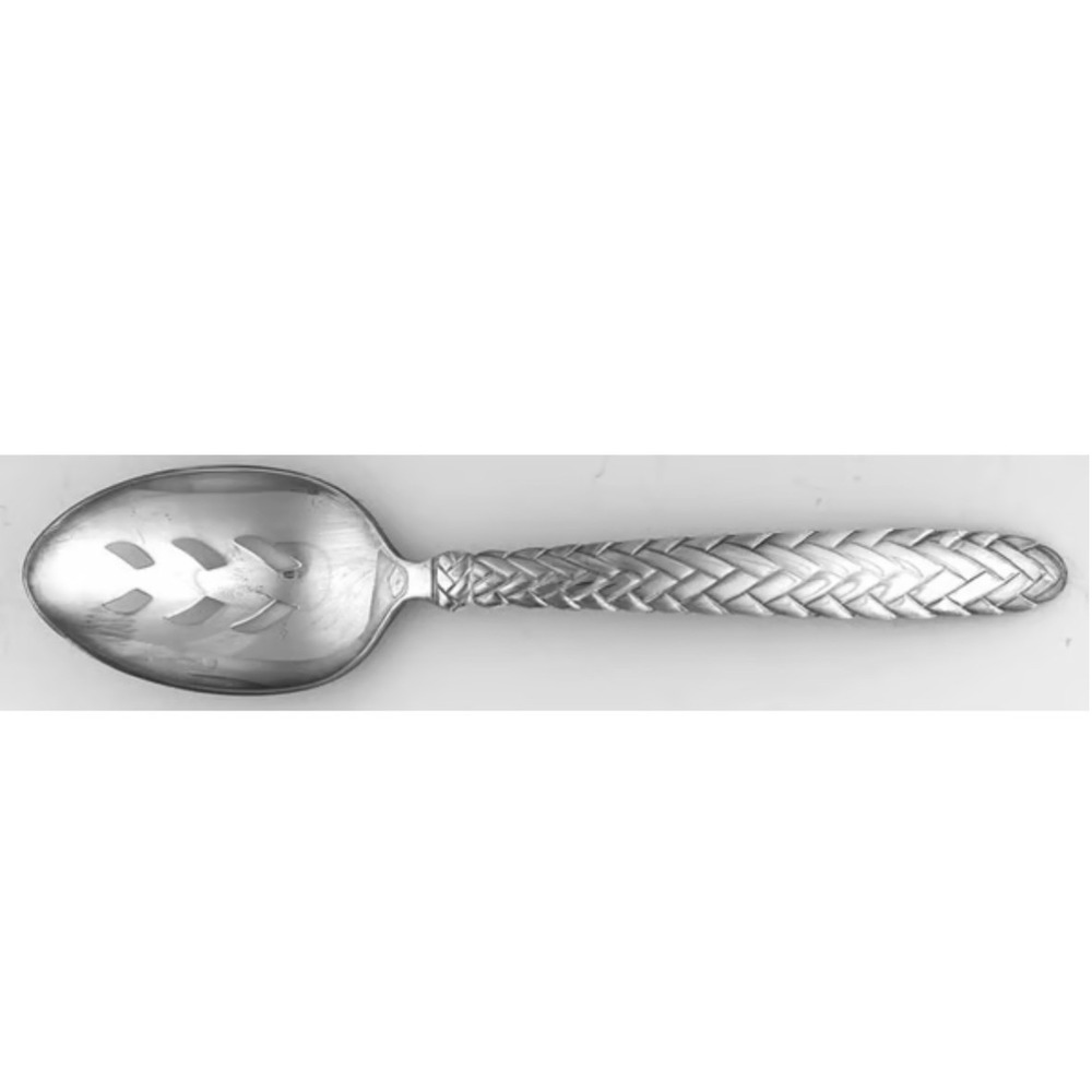 Equestrian Braid (Stainless, 1991) by RALPH LAUREN | Pierced Serving‎ Spoon